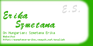 erika szmetana business card